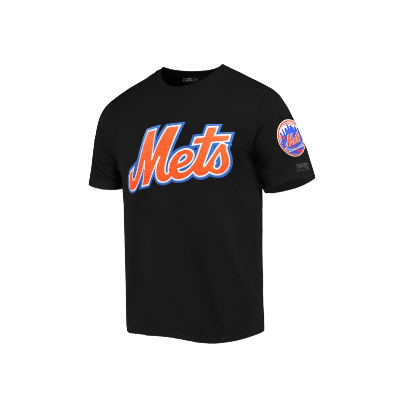 New York Mets Pro Standard MLB Classic Chenille T-Shirt – Black