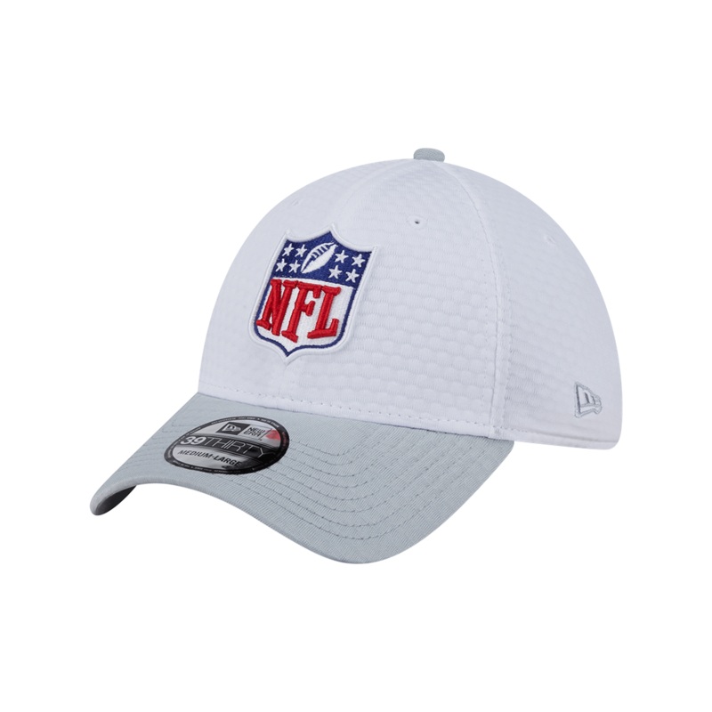 NFL Shield New Era NFL 24 Training 39THIRTY Stretch-Fit Hat – White