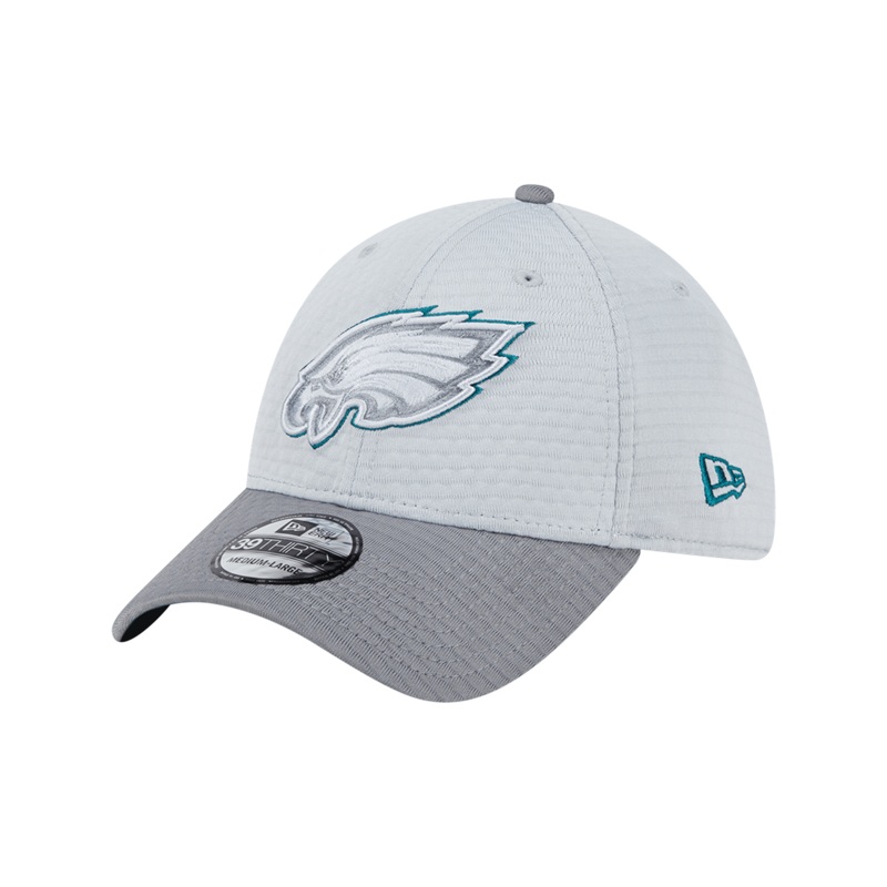 Philadelphia Eagles New Era NFL 24 Training 39THIRTY Stretch-Fit Hat – Grey