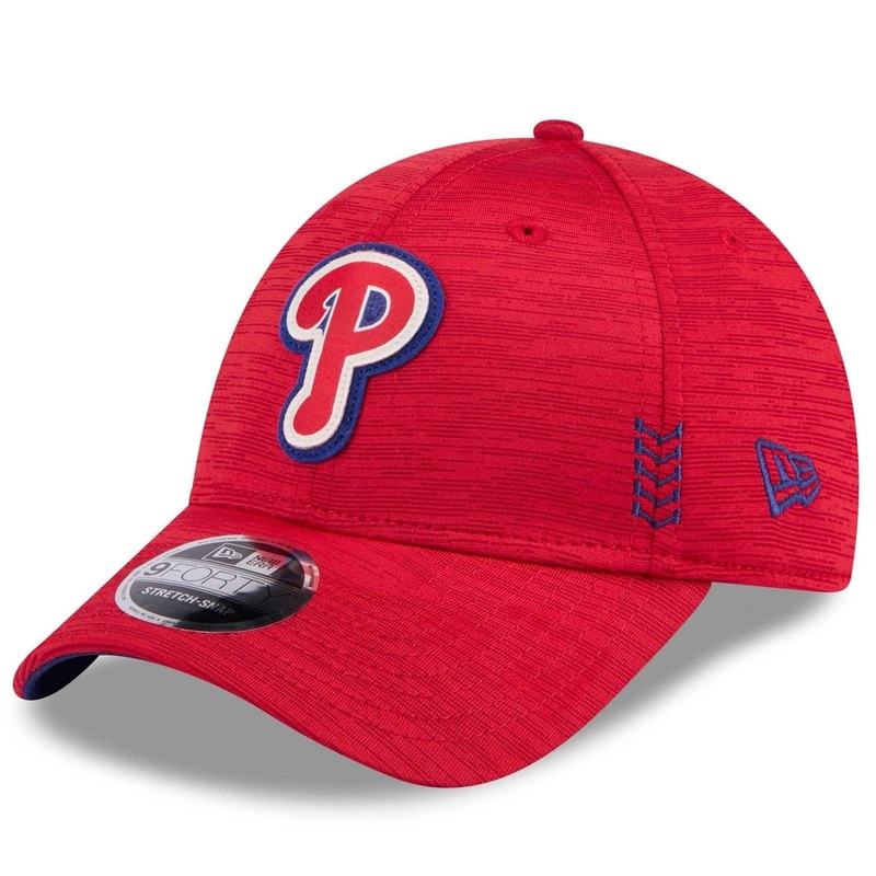 Philadelphia Phillies New Era MLB Clubhouse 24 9FORTY Stretch-Snapback Hat – Red