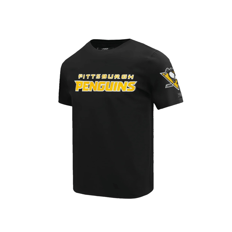 Pittsburgh Penguins Pro Standard NHL Classic Chenille T-Shirt – Black