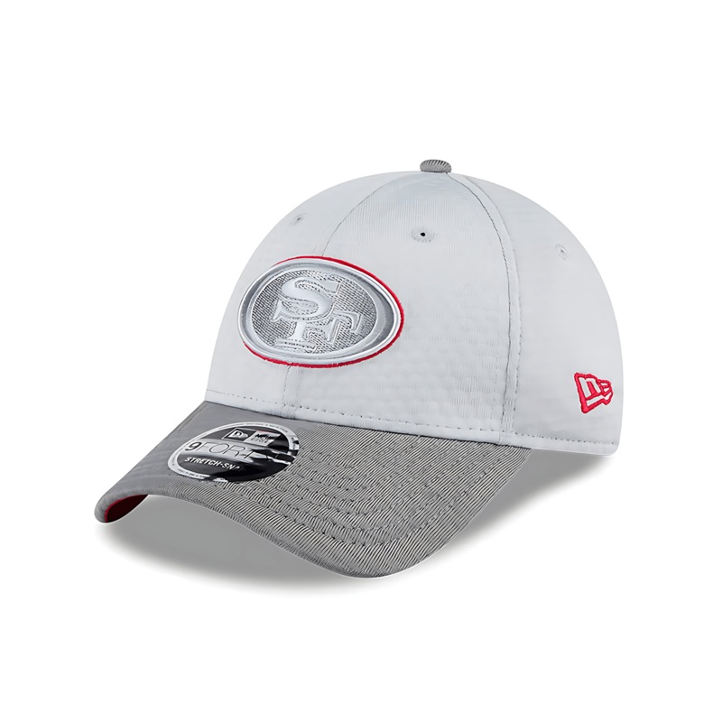 San Francisco 49ers New Era NFL 24 Training 9FORTY Stretch-Snapback Hat – Grey