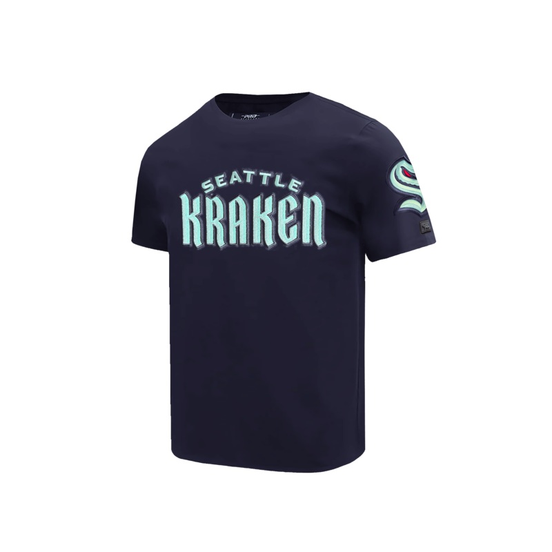 Seattle Kraken Pro Standard NHL Classic Chenille T-Shirt – Navy