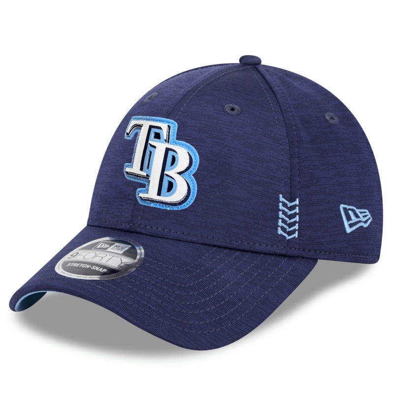 Tampa Bay Rays New Era MLB Clubhouse 24 9FORTY Stretch-Snapback Hat – Navy