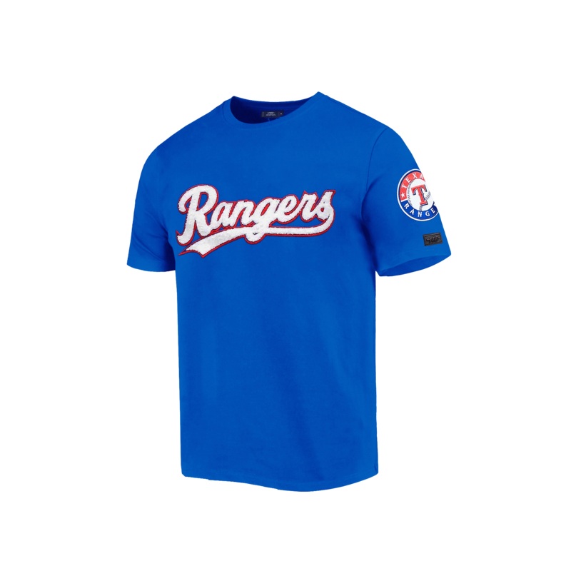 Texas Rangers Pro Standard MLB Classic Chenille T-Shirt – Blue