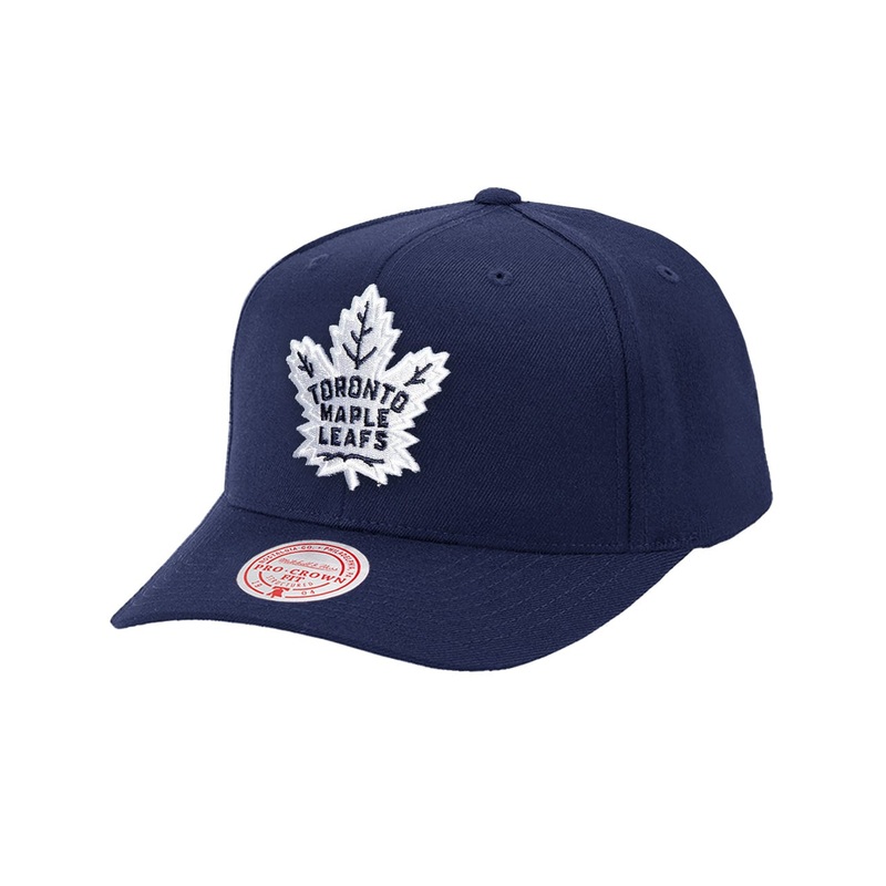 Toronto Maple Leafs Mitchell & Ness NHL Team 2.0 Pro Crown Snapback Hat – Navy