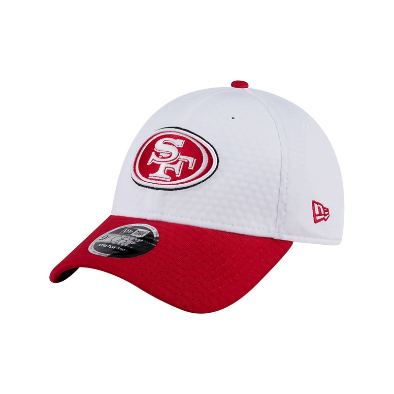 Youths San Francisco 49ers New Era NFL 24 Training 9FORTY Snapback Hat – White