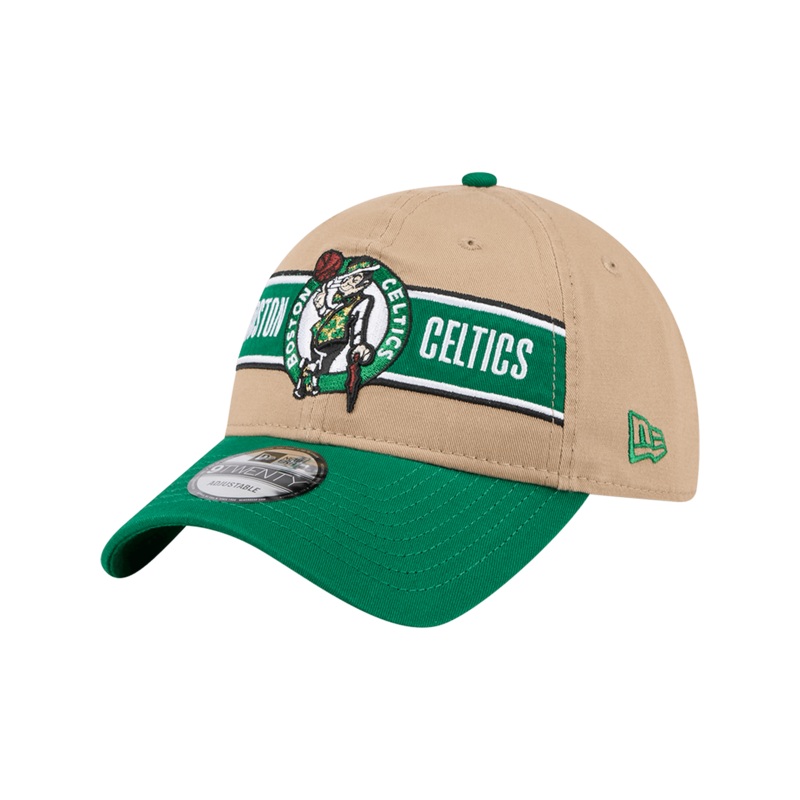 Boston Celtics New Era NBA 24 Draft 9TWENTY Strapback Hat – Tan