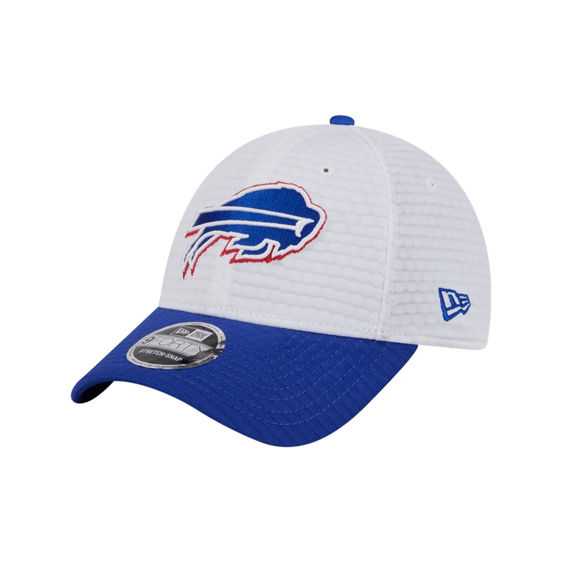 Buffalo Bills New Era NFL 24 Training 9FORTY Stretch-Snapback Hat – White