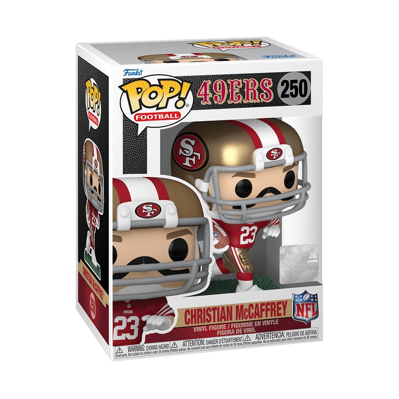 Christian McCaffrey San Francisco 49ers Funko NFL Pop Vinyl Figure – 250