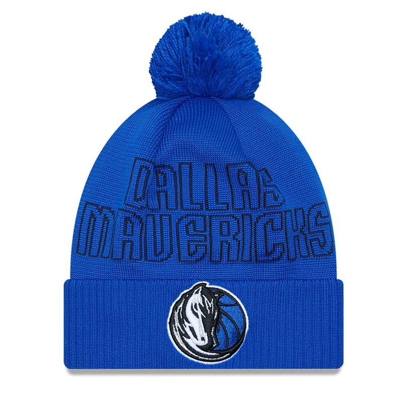 Dallas Mavericks New Era NBA 23 Draft Knit Beanie – Blue