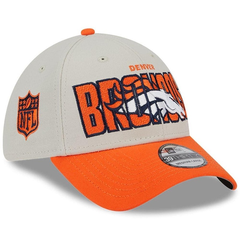 Denver Broncos New Era NFL 23 Draft 39THIRTY Stretch-Fit Hat – Stone