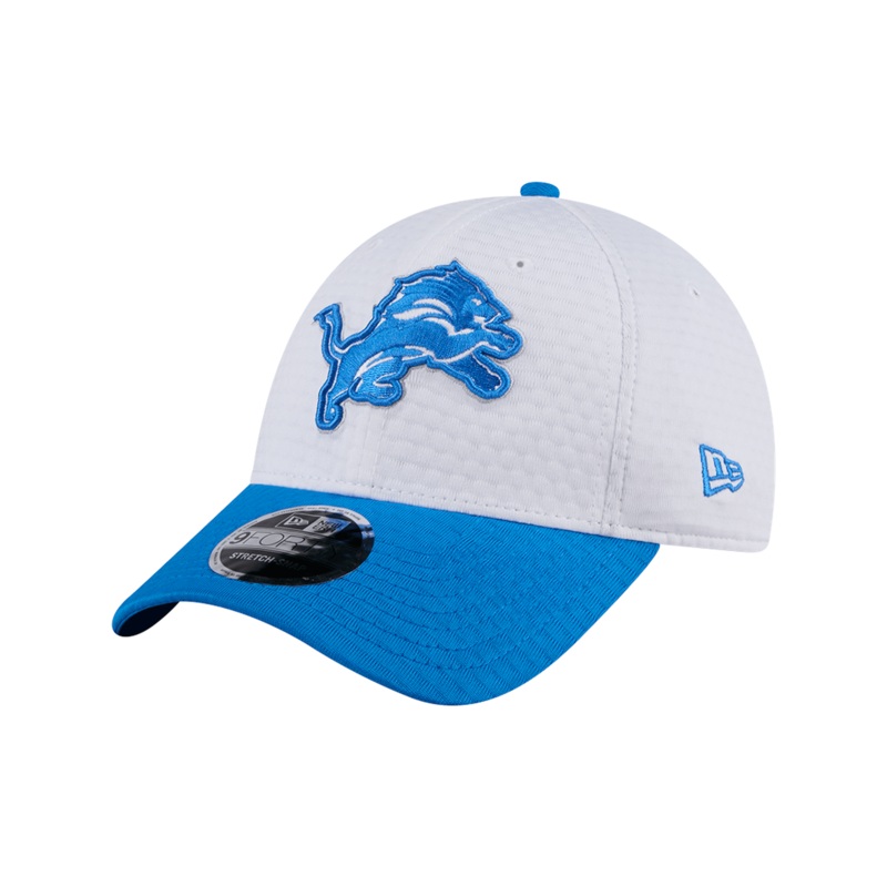 Detroit Lions New Era NFL 24 Training 9FORTY Stretch-Snapback Hat – White