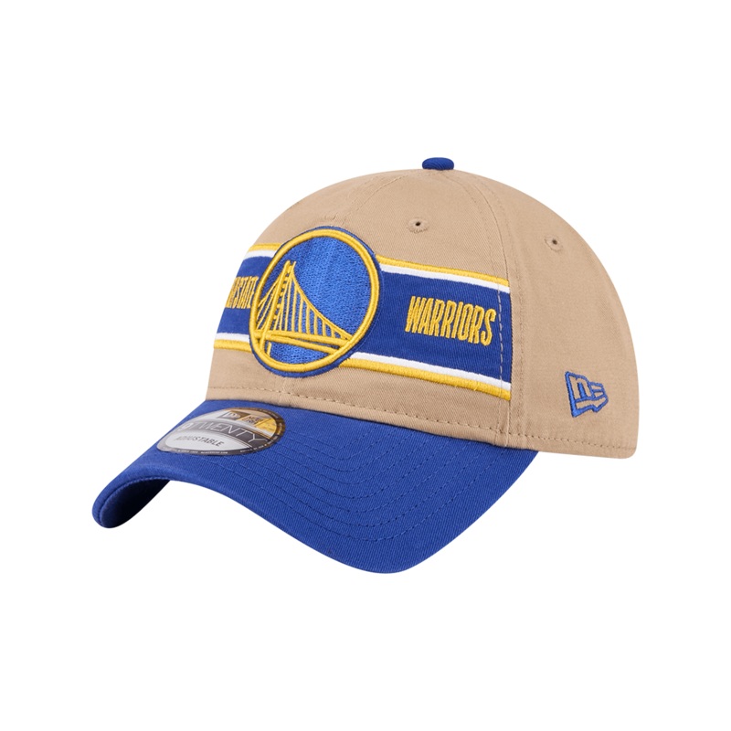 Golden State Warriors New Era NBA 24 Draft 9TWENTY Strapback Hat – Tan