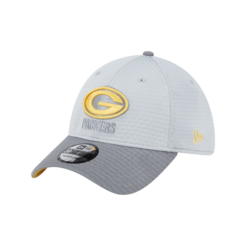 Green Bay Packers New Era NFL 24 Training 39THIRTY Stretch-Fit Hat – Grey