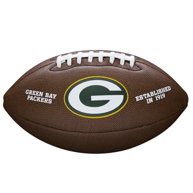 Green Bay Packers Wilson NFL Team Full Size Football – Brown