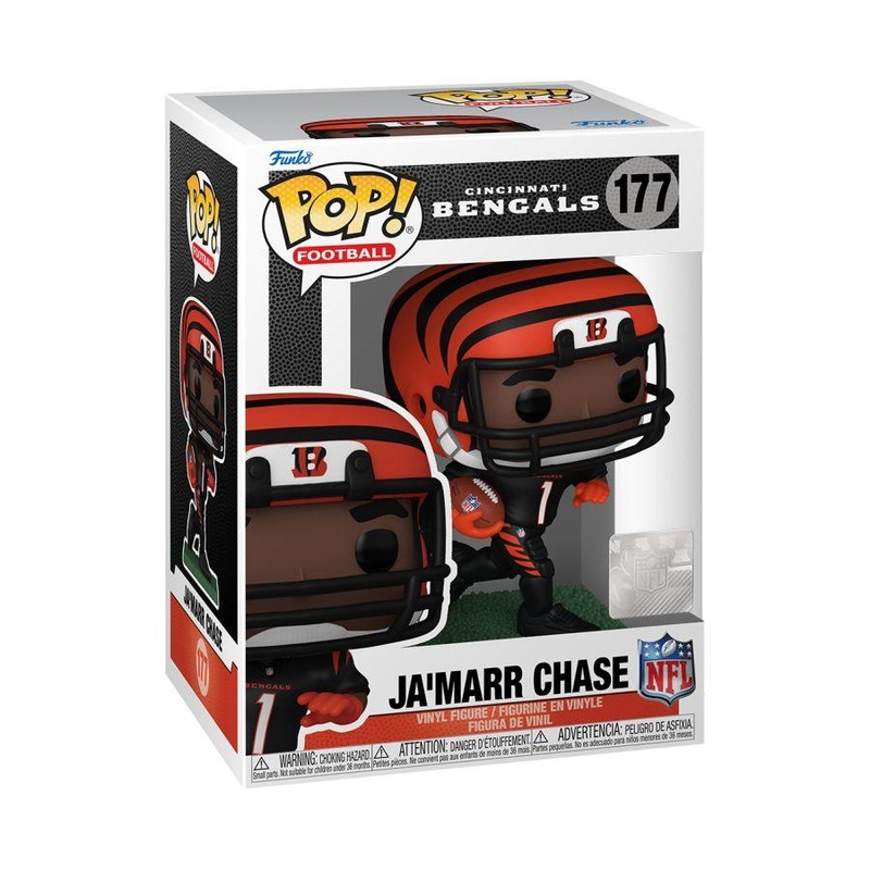 Ja’Marr Chase Cincinnati Bengals Funko NFL Pop Vinyl 3.75″ Figure – Black