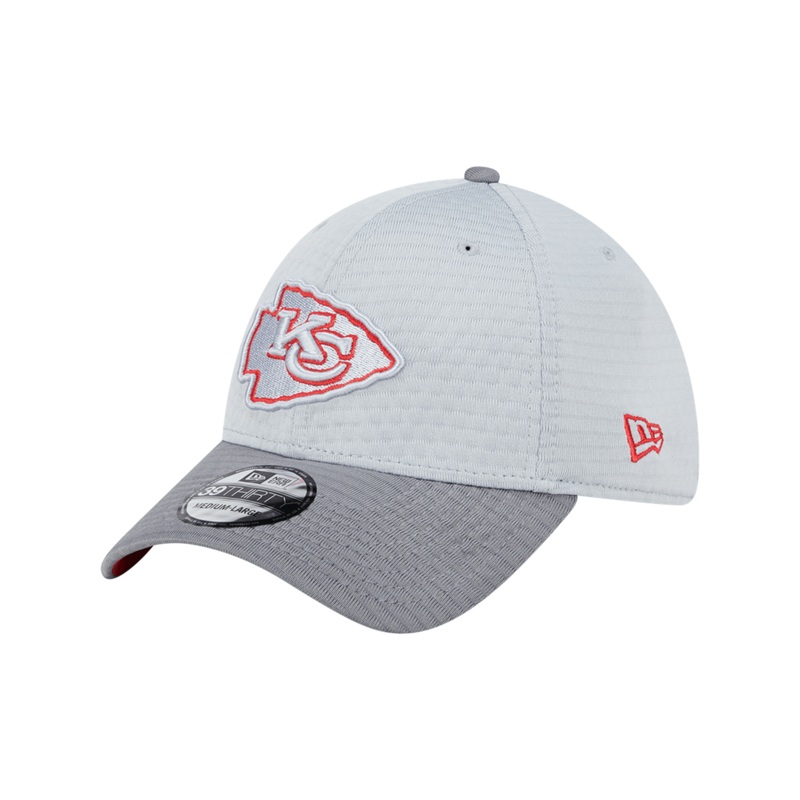 Kansas City Chiefs New Era NFL 24 Training 39THIRTY Stretch-Fit Hat – Grey