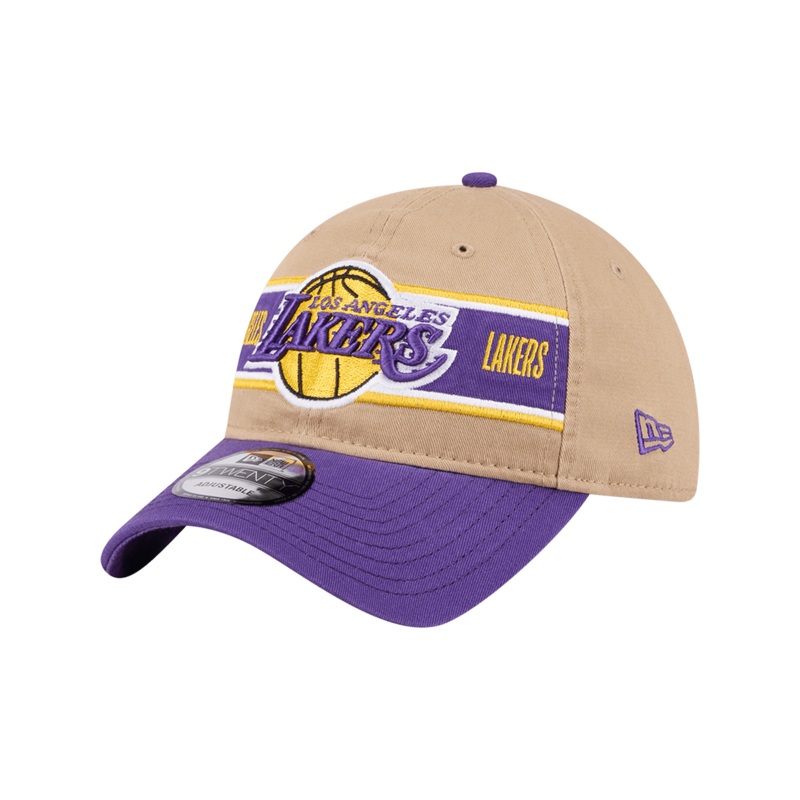 Los Angeles Lakers New Era NBA 24 Draft 9TWENTY Strapback Hat – Tan
