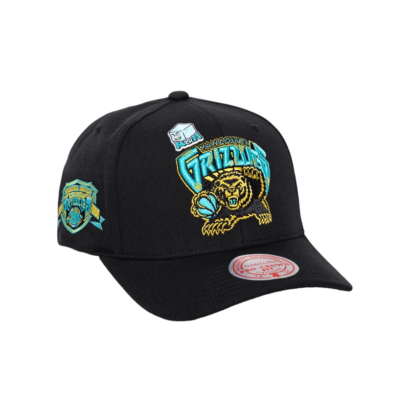 Memphis Grizzlies Mitchell & Ness NBA Ice Cold Pro Crown Snapback Hat – Black