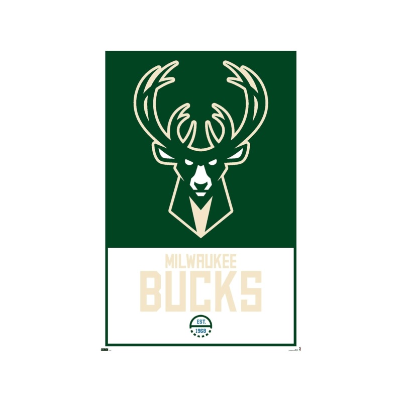 Milwaukee Bucks Trends NBA 61 x 91.5cm Logo Poster