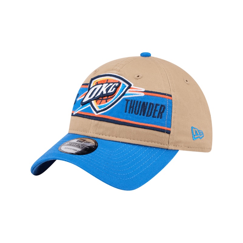 Oklahoma City Thunder New Era NBA 24 Draft 9TWENTY Strapback Hat – Tan