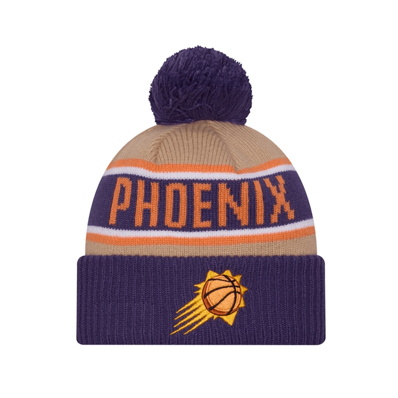 Phoenix Suns New Era NBA 24 Draft Knit Beanie – Tan