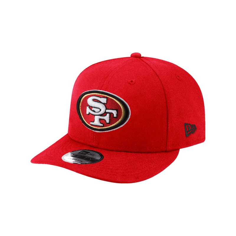San Francisco 49ers New Era NFL Team 9FIFTY Pre-Curved Snapback Hat – Red