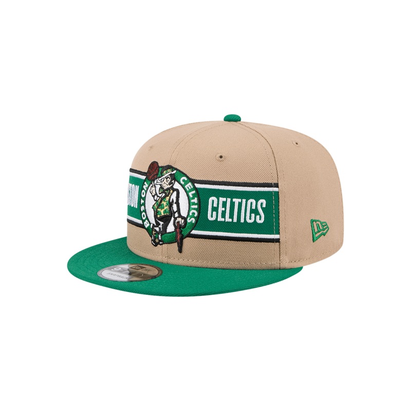 Youths Boston Celtics New Era NBA 24 Draft 9FIFTY Snapback Hat – Tan