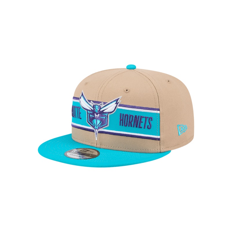 Youths Charlotte Hornets New Era NBA 24 Draft 9FIFTY Snapback Hat – Tan