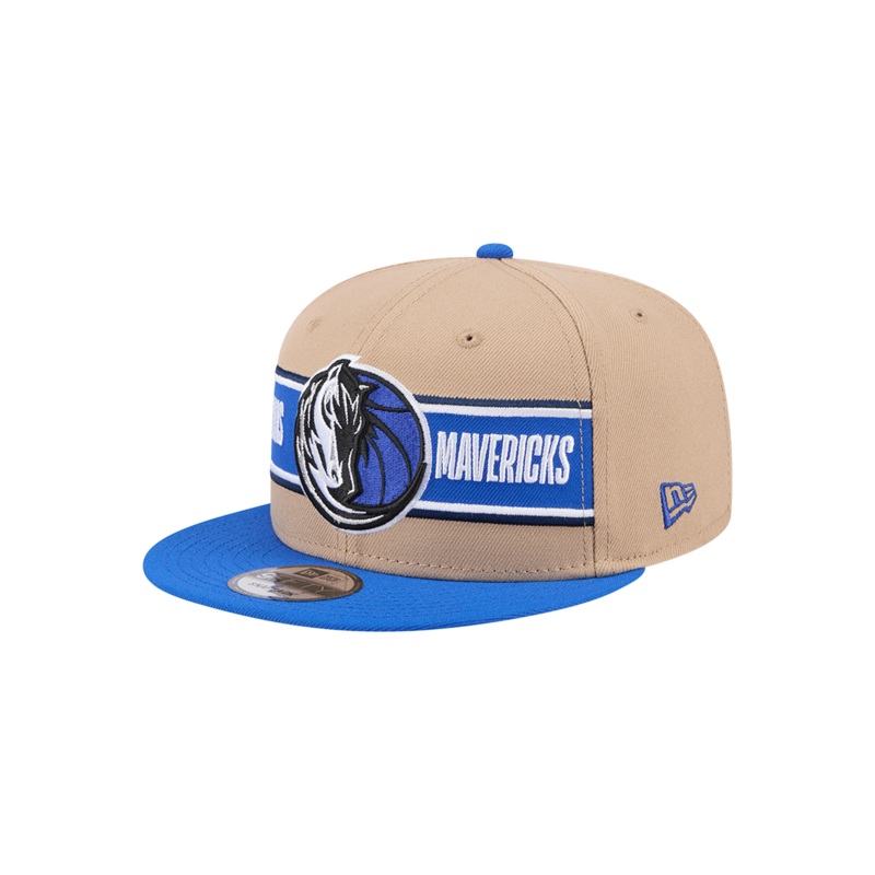 Youths Dallas Mavericks New Era NBA 24 Draft 9FIFTY Snapback Hat – Tan