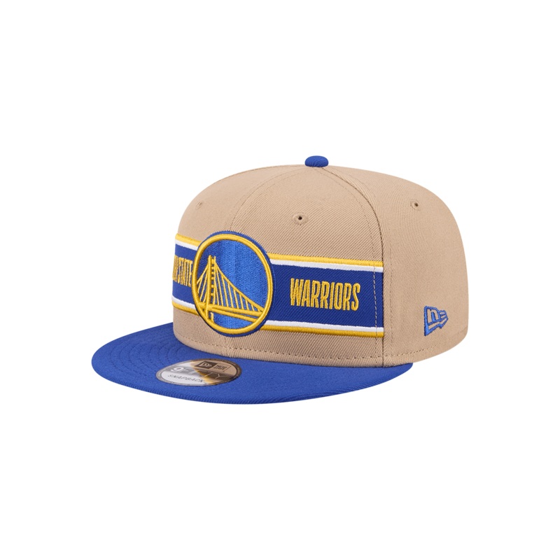 Youths Golden State Warriors New Era NBA 24 Draft 9FIFTY Snapback Hat – Tan