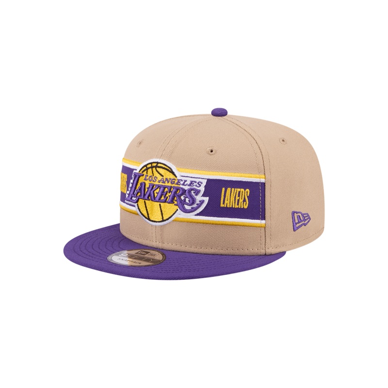 Youths Los Angeles Lakers New Era NBA 24 Draft 9FIFTY Snapback Hat – Tan