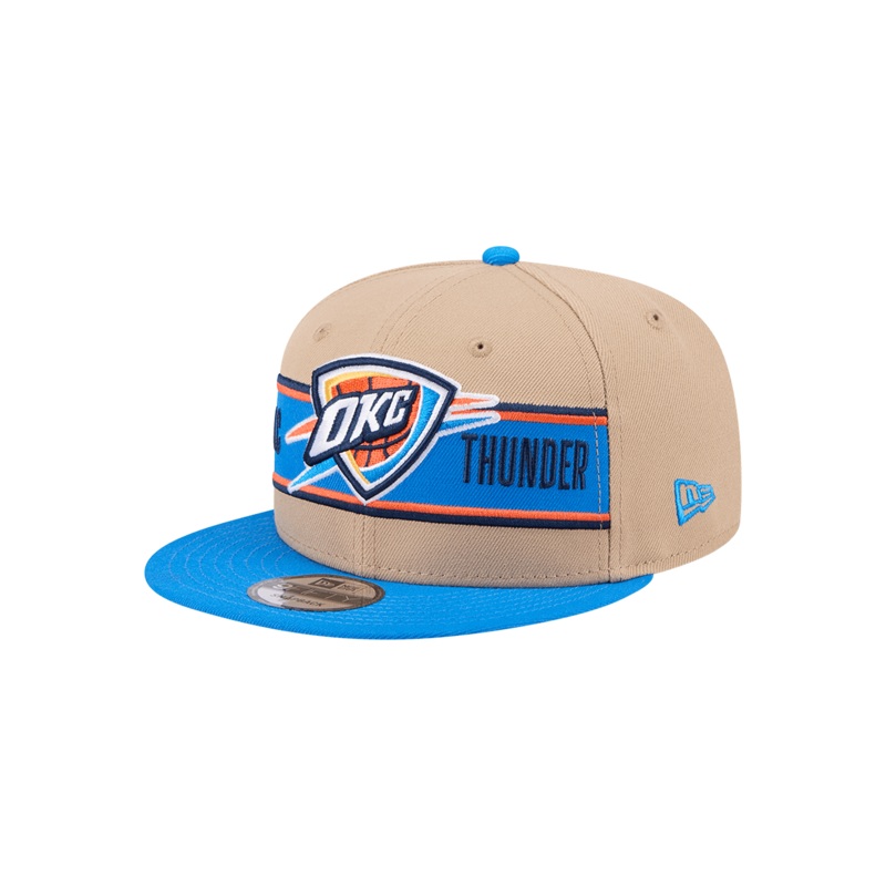 Youths Oklahoma City Thunder New Era NBA 24 Draft 9FIFTY Snapback Hat – Tan
