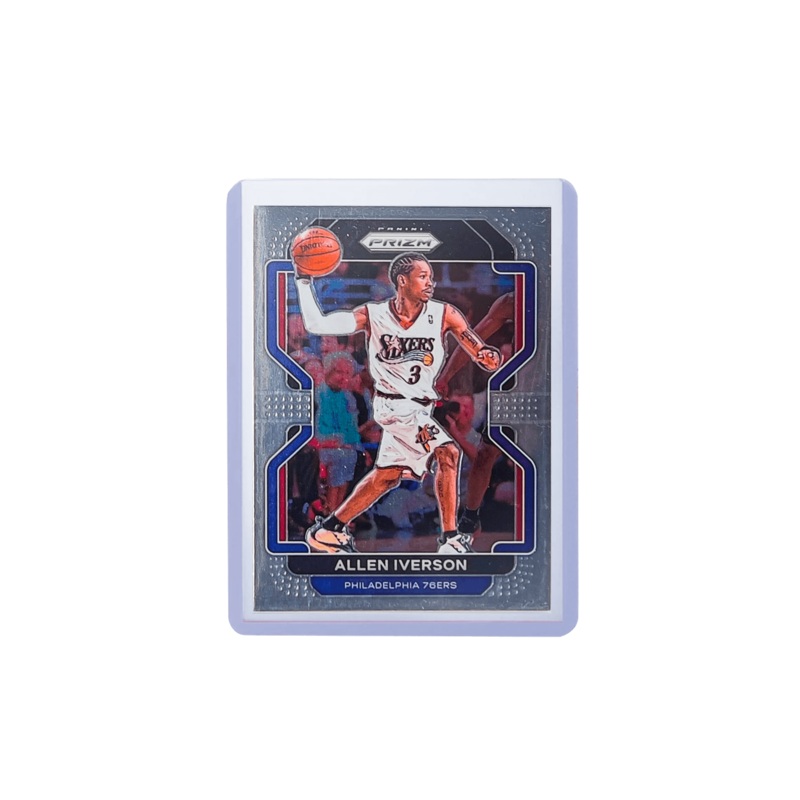 Allen Iverson Philadelphia 76ers Panini NBA 21-22 Prizm 255 Base Card