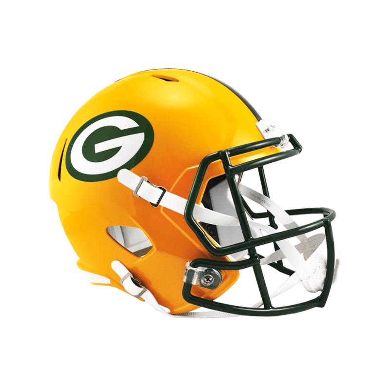 Green Bay Packers Riddell NFL Speed Replica Full Size Helmet