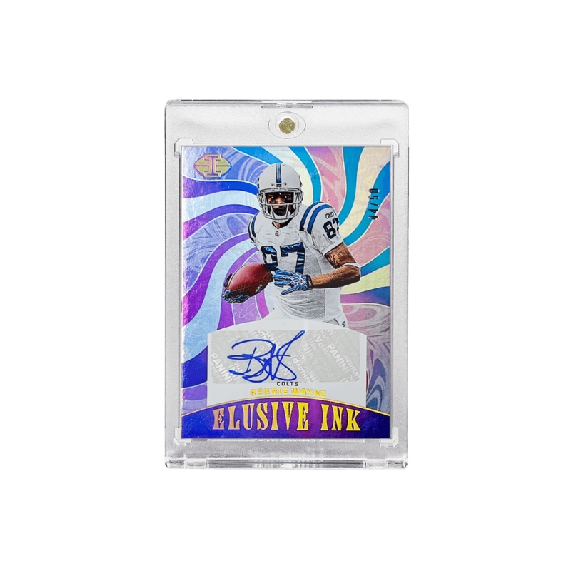 Reggie Wayne Indianapolis Colts Panini NFL Illusions 23 Elusive Ink /50 Card