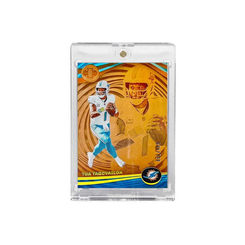 Tua Tagovailoa Miami Dolphins Panini NFL Illusions 23 Orange /499 69 Card