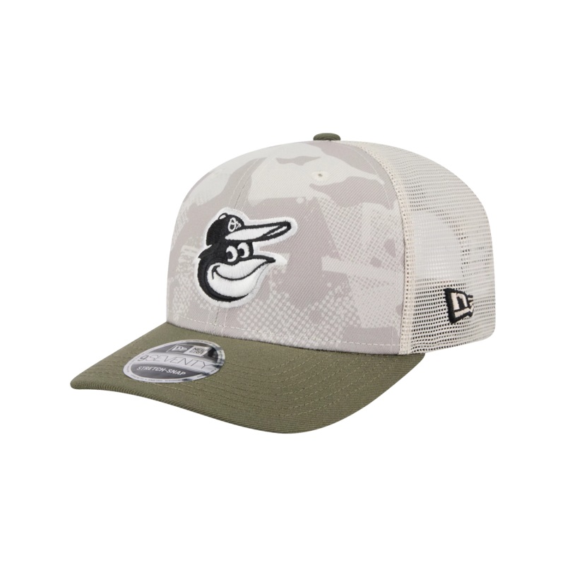 Baltimore Orioles New Era MLB Armed Forces 2025 9SEVENTY Stretch-Snapback Hat