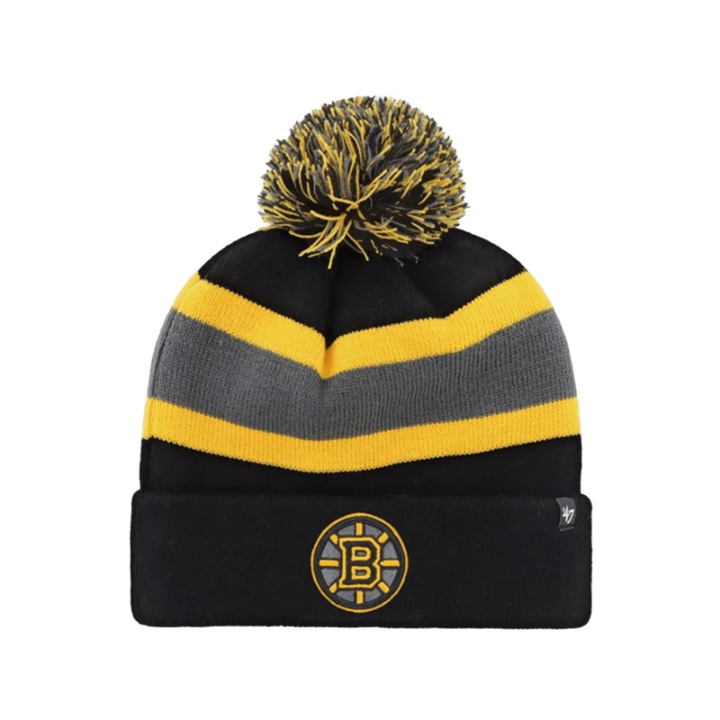 Boston Bruins ’47 NHL Highlight Breakaway Knit Beanie – Black