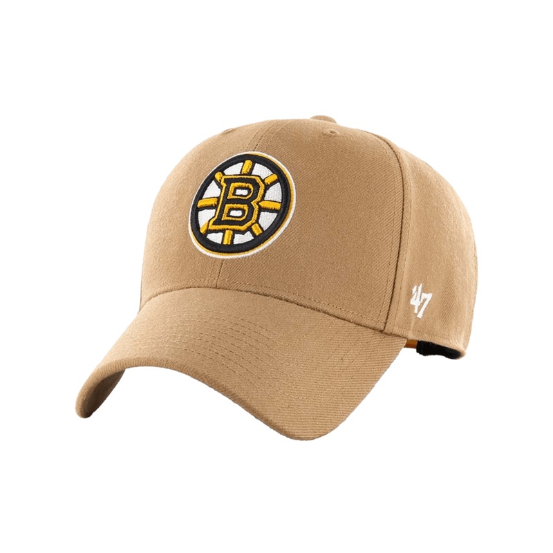 Boston Bruins ’47 NHL Team MVP Snapback Hat – Camel