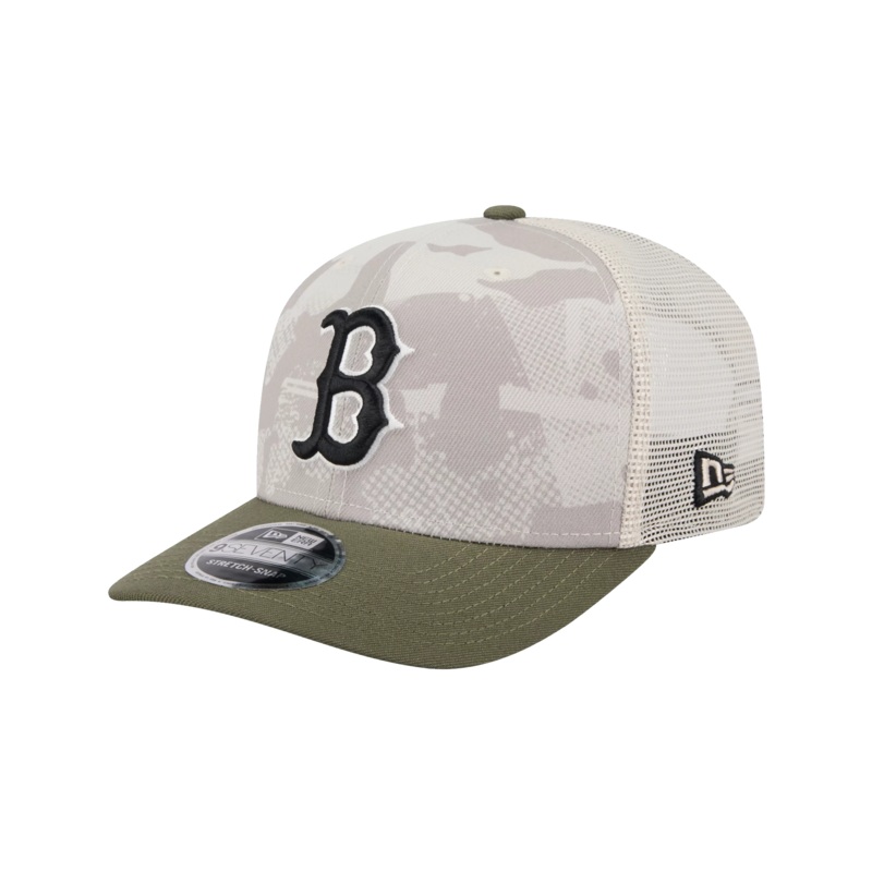 Boston Red Sox New Era MLB Armed Forces 2025 9SEVENTY Stretch-Snapback Hat