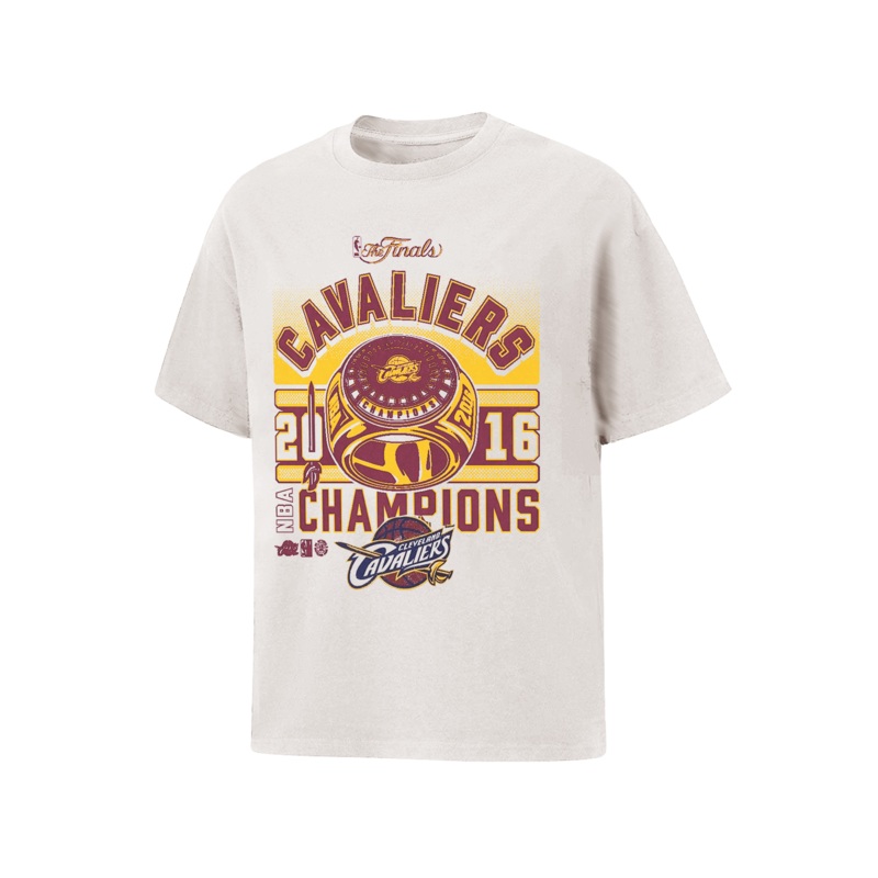 Cleveland Cavaliers Mitchell & Ness NBA 16 Ring Vintage T-Shirt – White