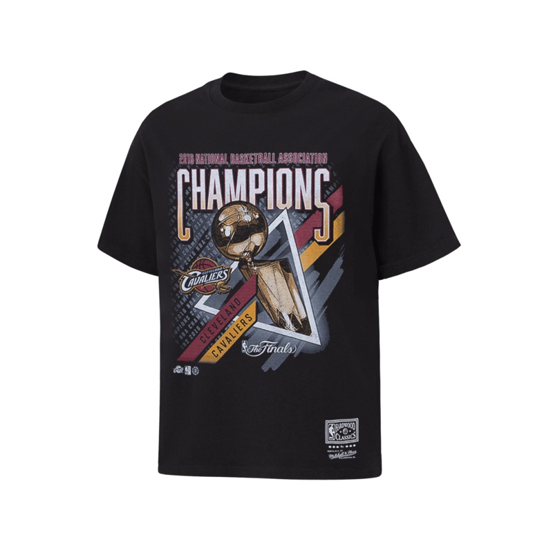 Cleveland Cavaliers Mitchell & Ness NBA Finals Road Vintage T-Shirt – Faded Black