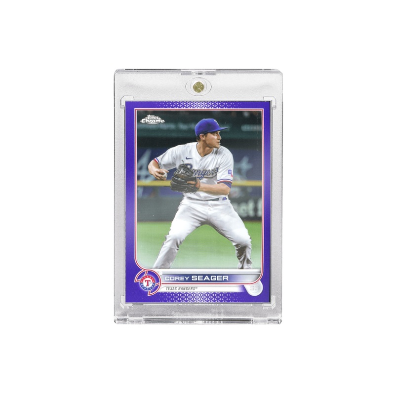Corey Seager Texas Rangers Topps MLB Chrome 22 Purple Card