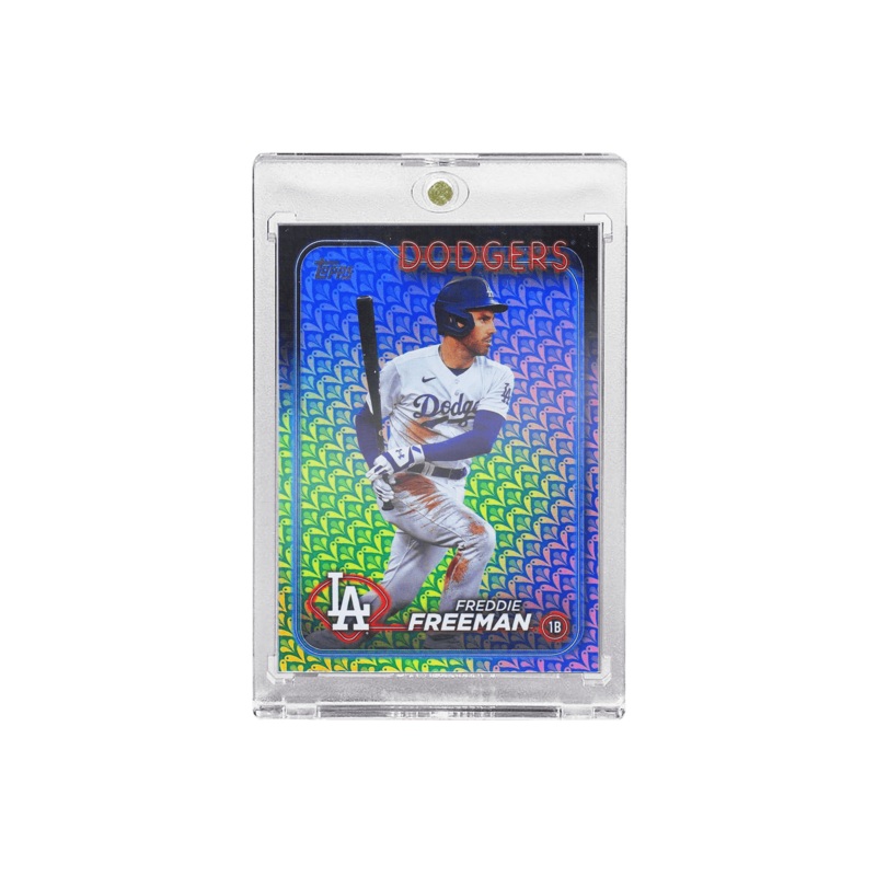 Freddie Freeman Los Angeles Dodgers Topps 24 Series 1 Holiday Foil Card
