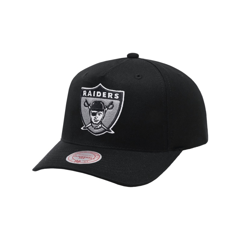 Las Vegas Raiders Mitchell & Ness NFL Throwback MVP Snapback Hat – Black