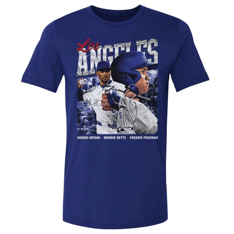 Los Angeles Dodgers 500 Level MLB Trio T-Shirt – Blue