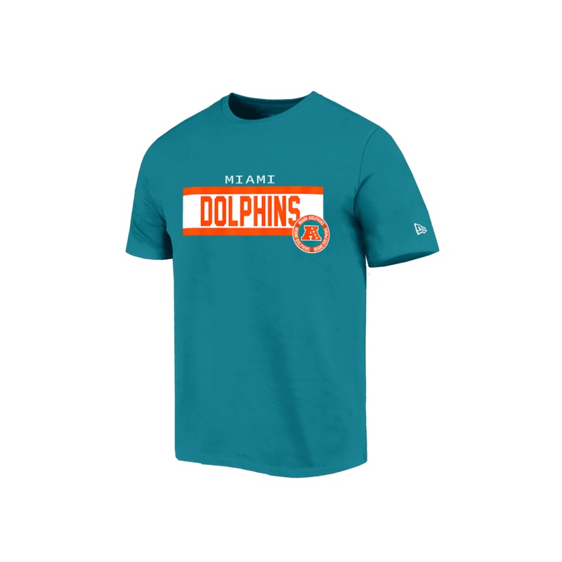Miami Dolphins New Era NFL 24 Sideline T-Shirt – Aqua