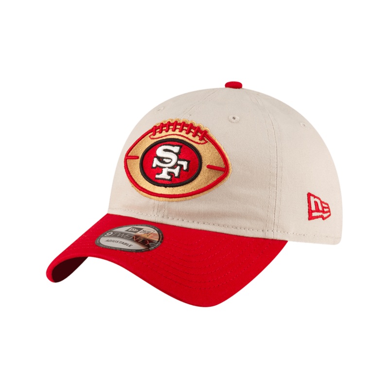 San Francisco 49ers New Era NFL 24 Sideline Historic 9TWENTY Strapback Hat – Stone